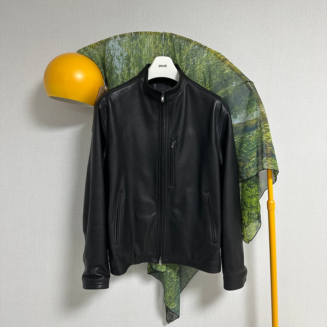 [1] 고낙 고스트 레더 자켓 블랙 상품이미지6