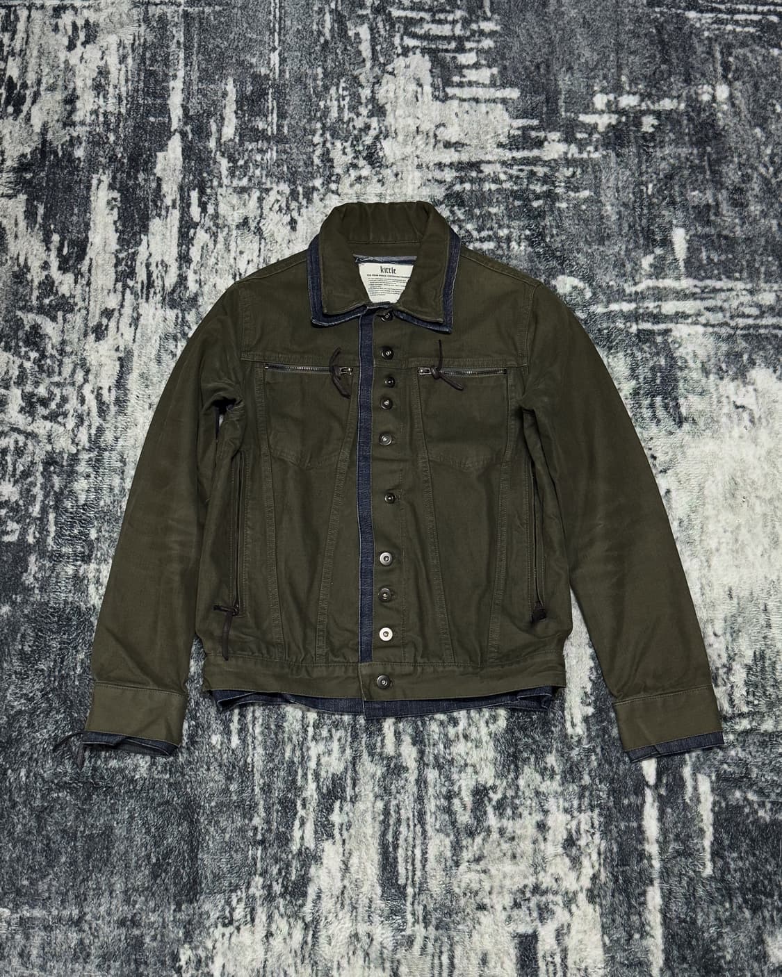 {Kittle} Denim Layered Artisanal Jacket  상품이미지1