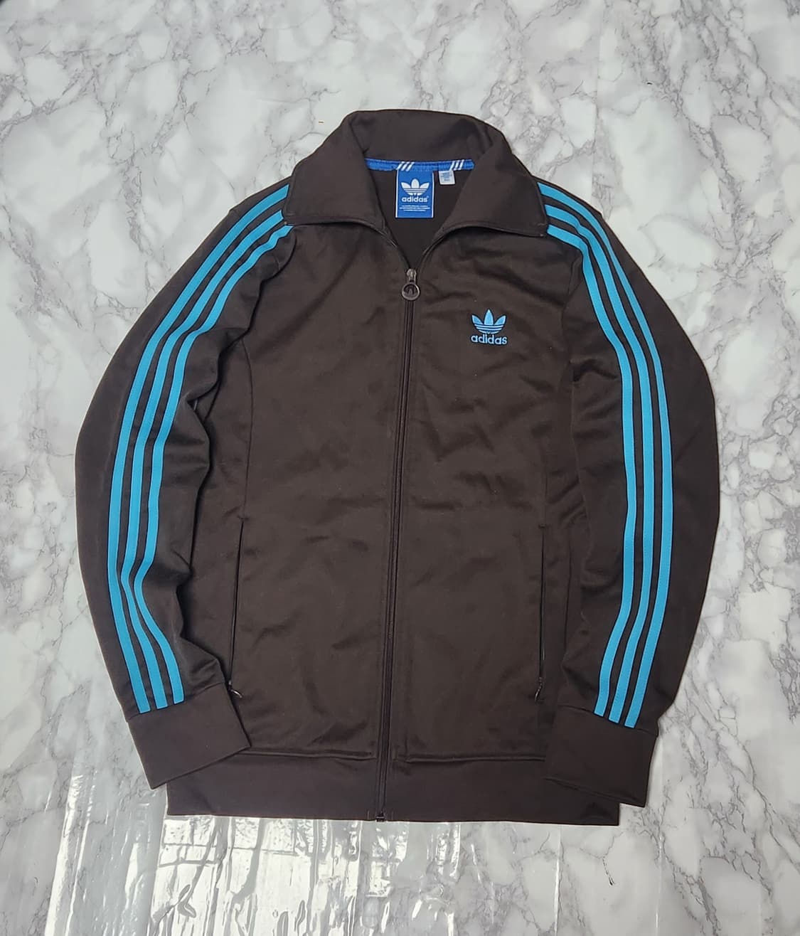 아디다스 삼선 브라운민트 트레이닝 져지 세트 자켓 바지 상품이미지2