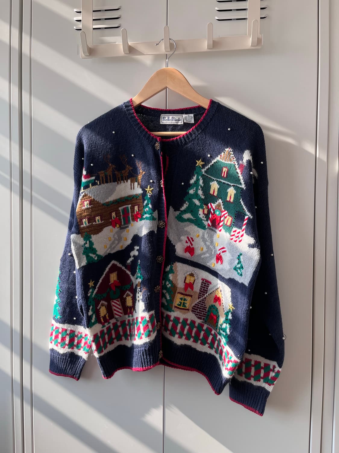 BellePointe 크리스마스 진주 니트 가디건  상품이미지6
