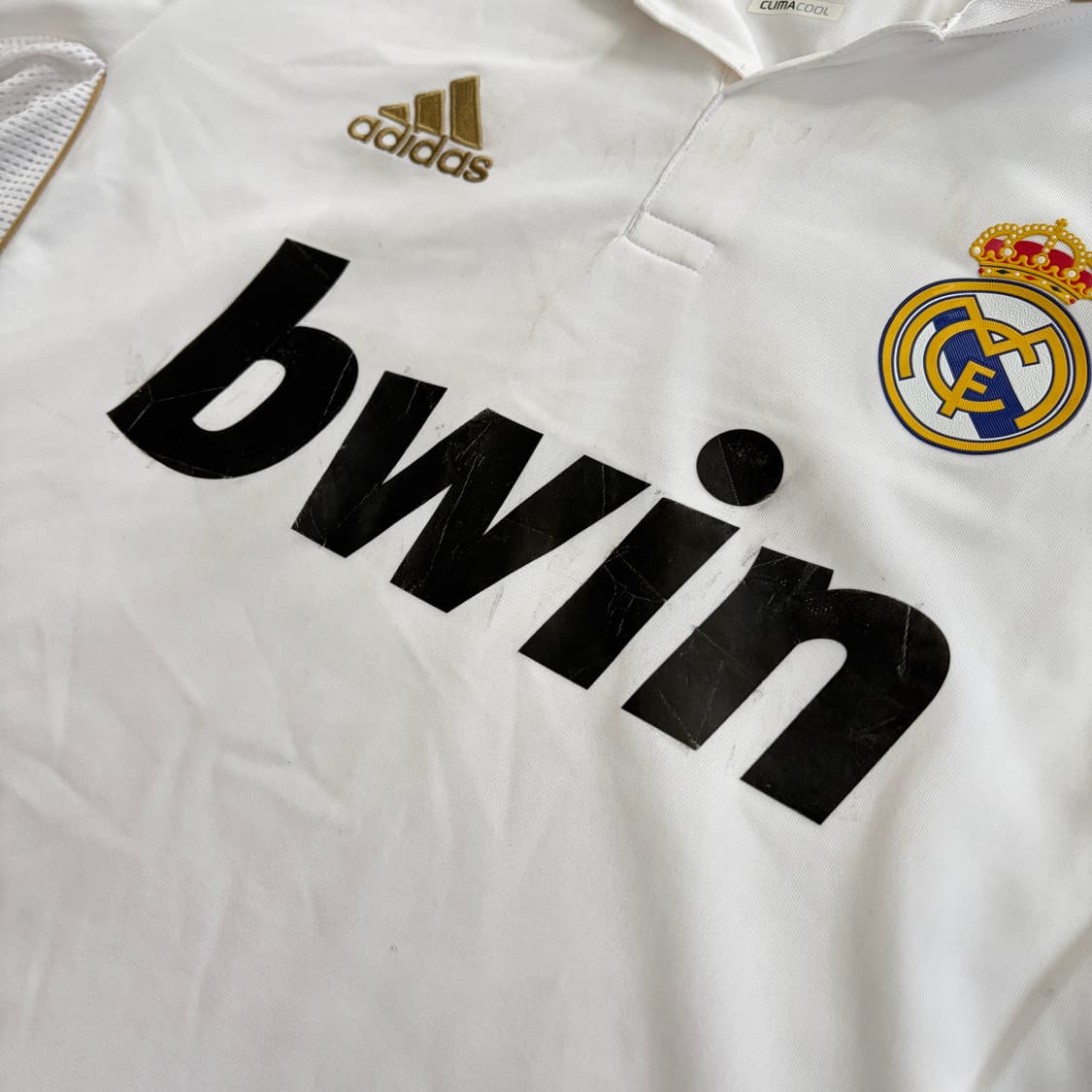 아디다스 레알 마드리드 11-12 홈 빈티지 유니폼 S 상품이미지4