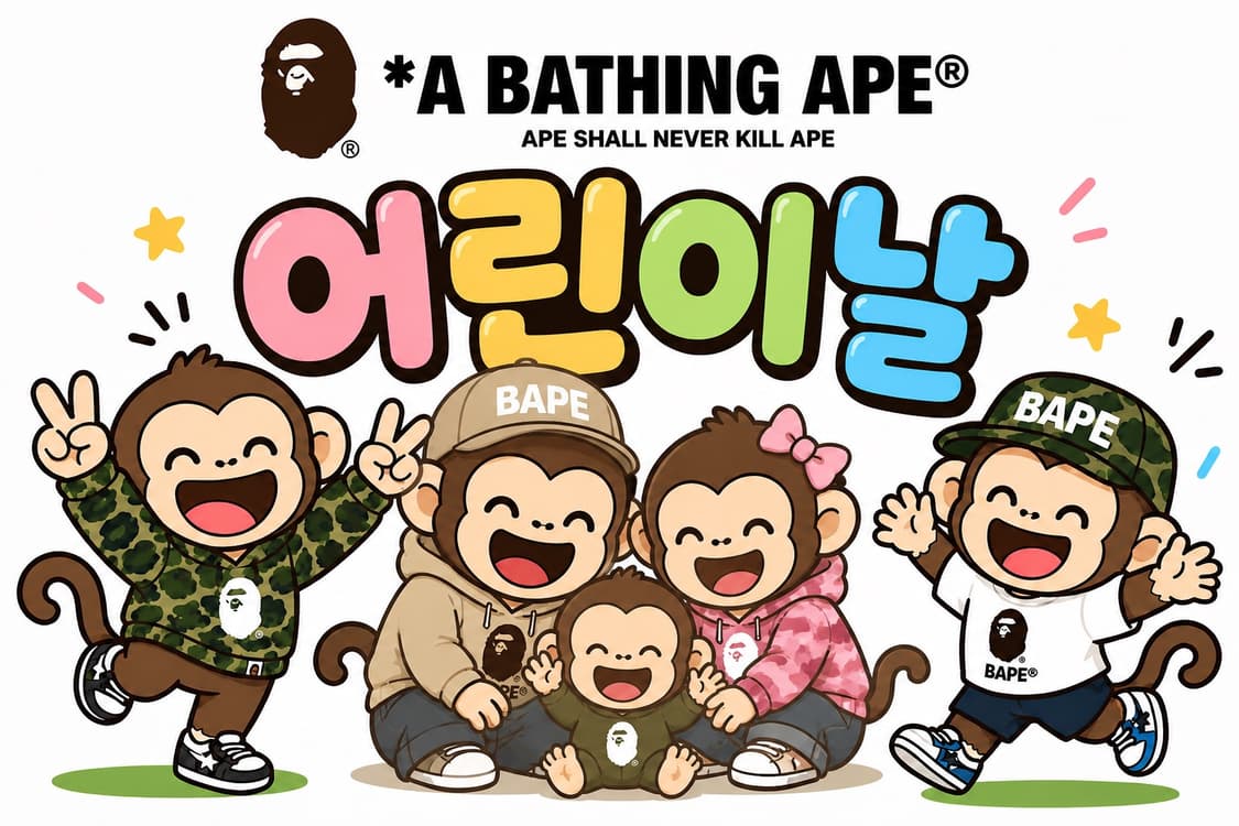Go ape 어린이날 베이프 후드집업 25000원 할인이벤트 상품이미지1
