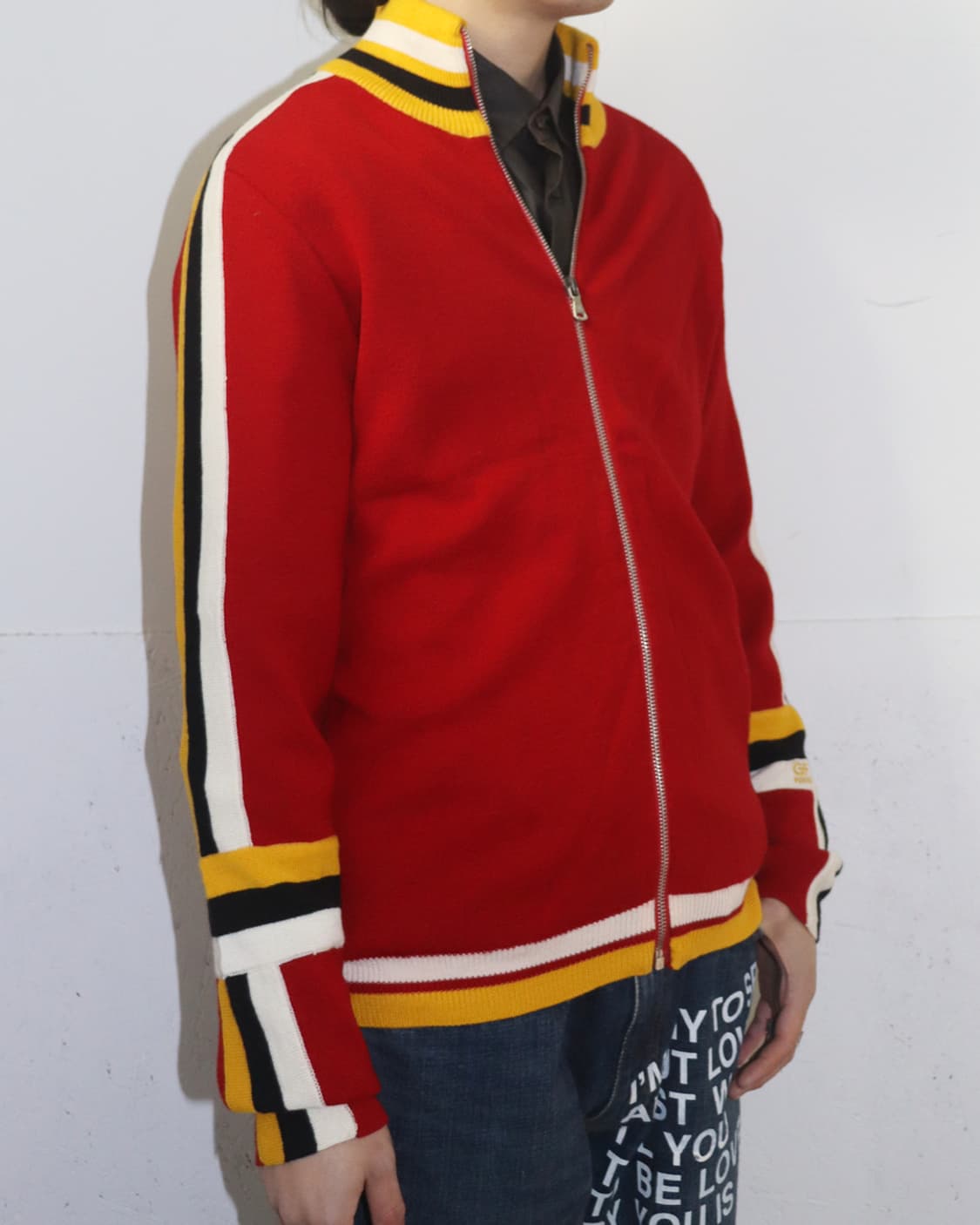 지안프랑코 페레 컬러블락 니트 집업 상품이미지3