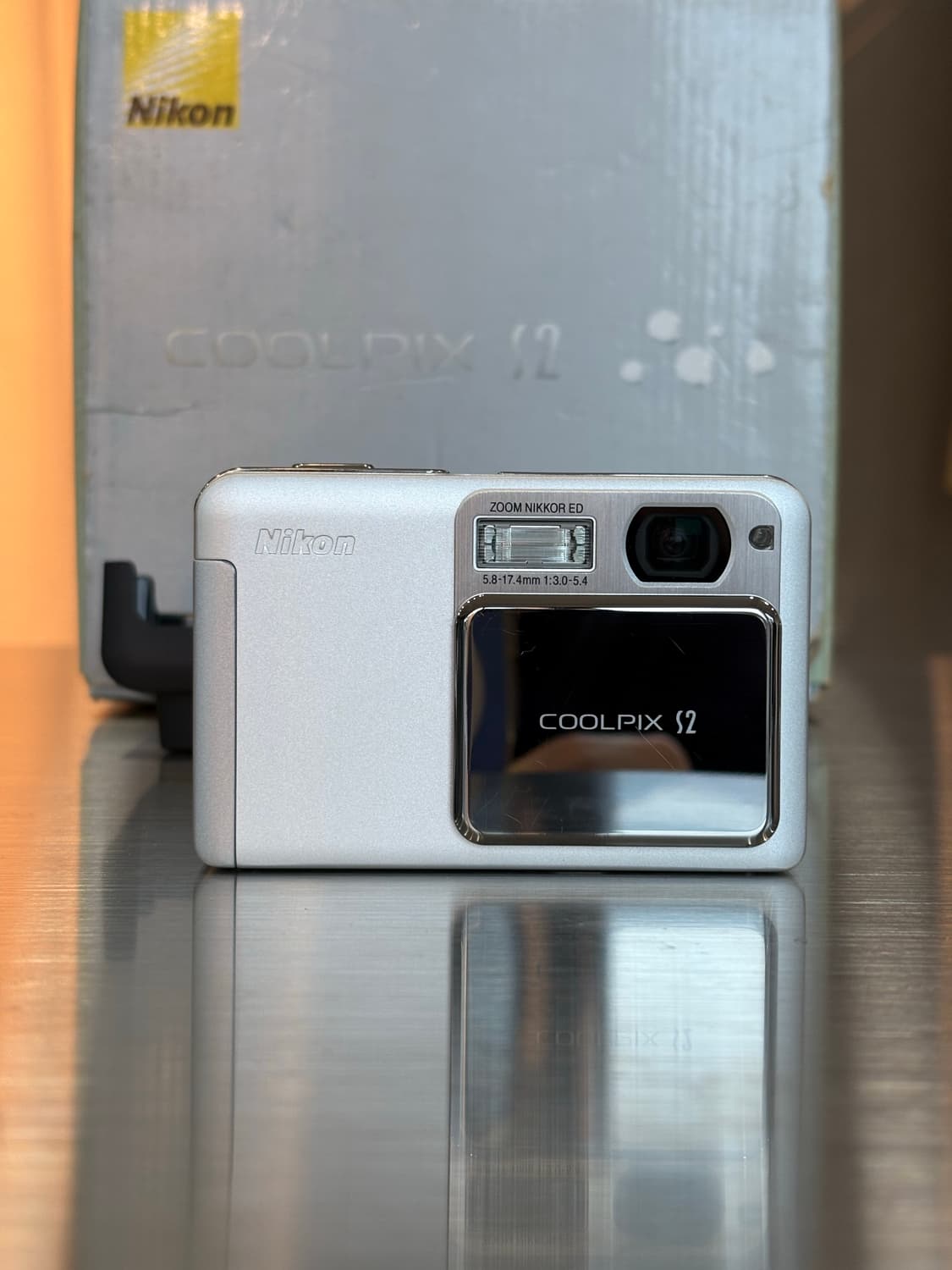 풀박/한글지원/날짜표시)니콘 쿨픽스 S2 실버 빈티지디카 상품이미지1