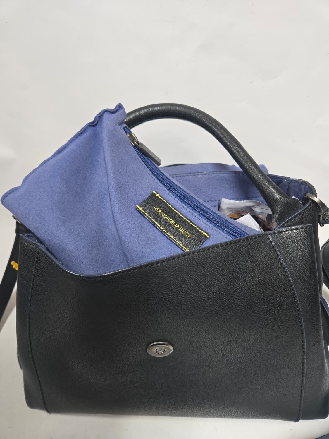 만다리나덕 블랙 레더 토트백 크로스백 상품이미지8