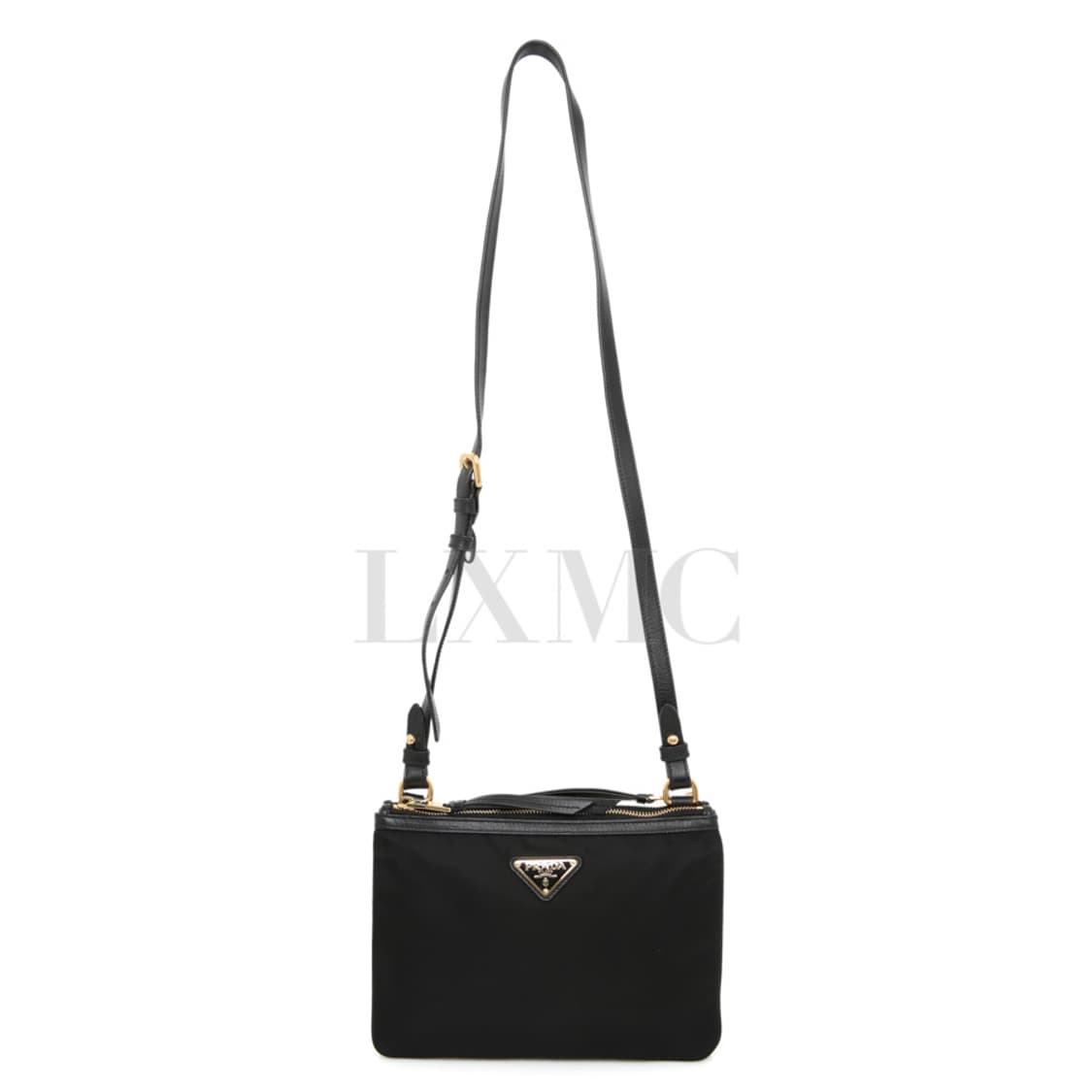 프라다 리나일론 더블지퍼 크로스백 블랙 미니백 1BH046 상품이미지6