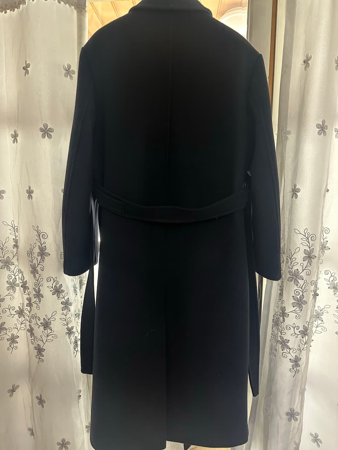아모멘토 24fw 롱코트 블랙 SINGLE BREASTED LONG CO 상품이미지4