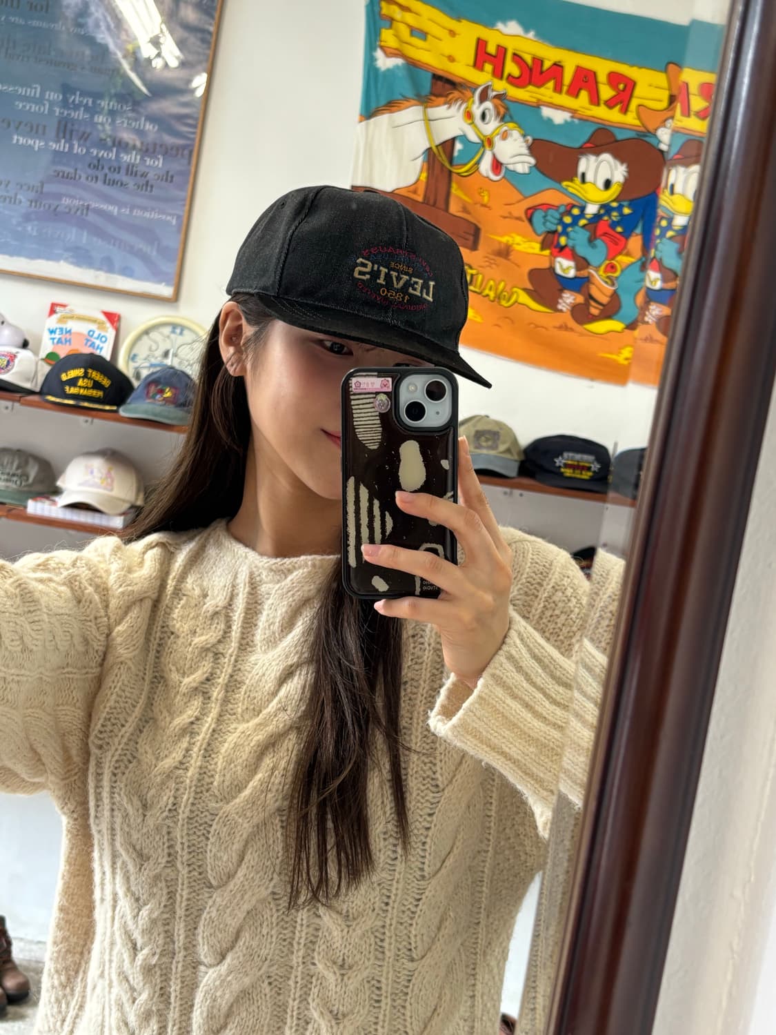 리바이스 블랙데님 캡 상품이미지2