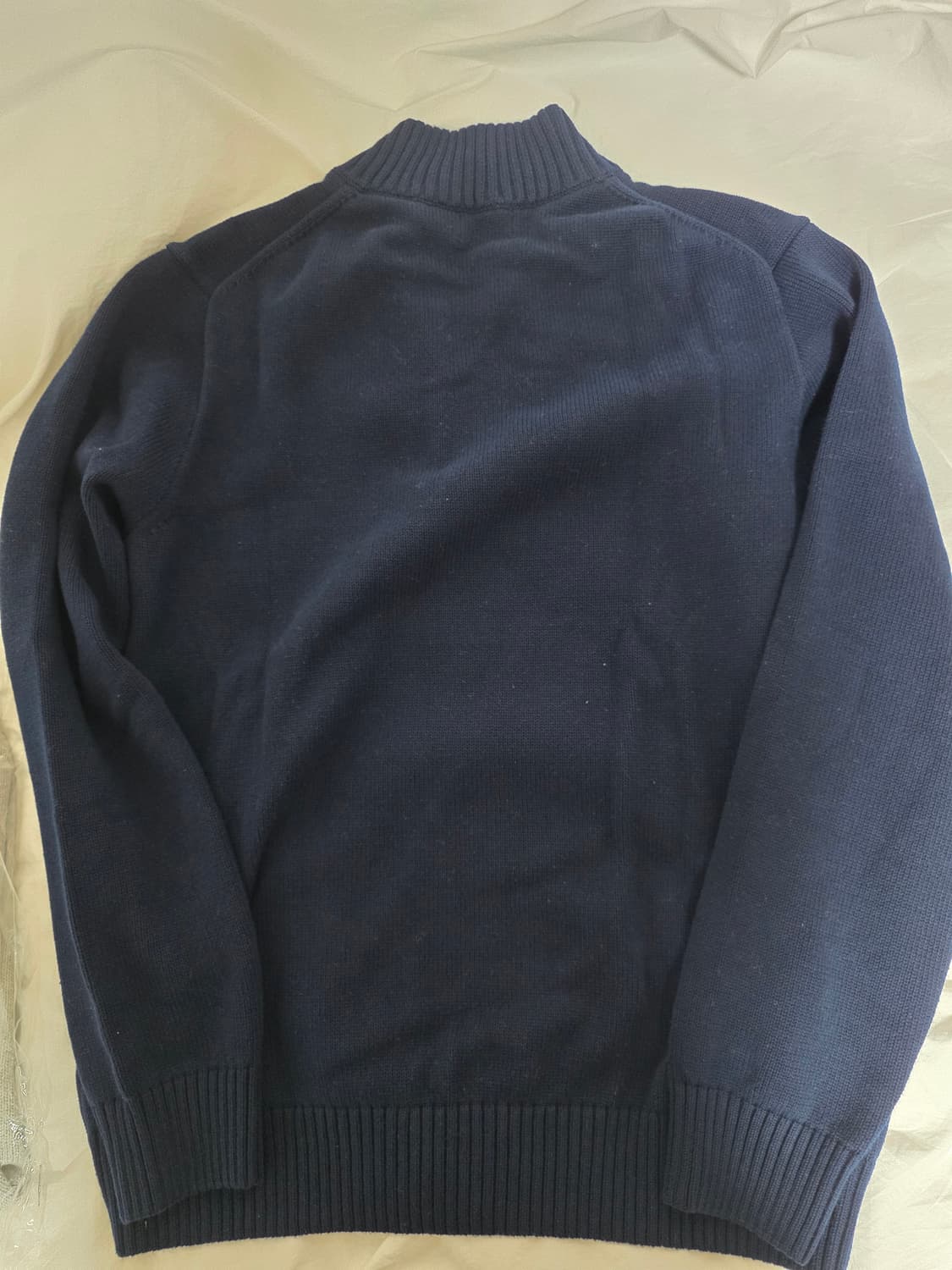 폴로 면 반집업 네이비 L 상품이미지5