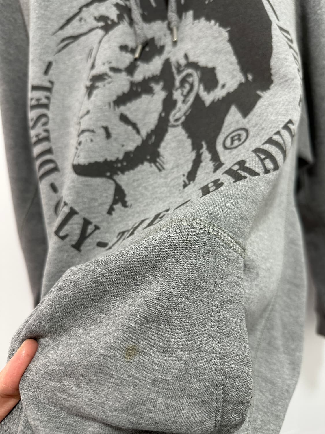 Diesel indian gray hoodie 상품이미지6