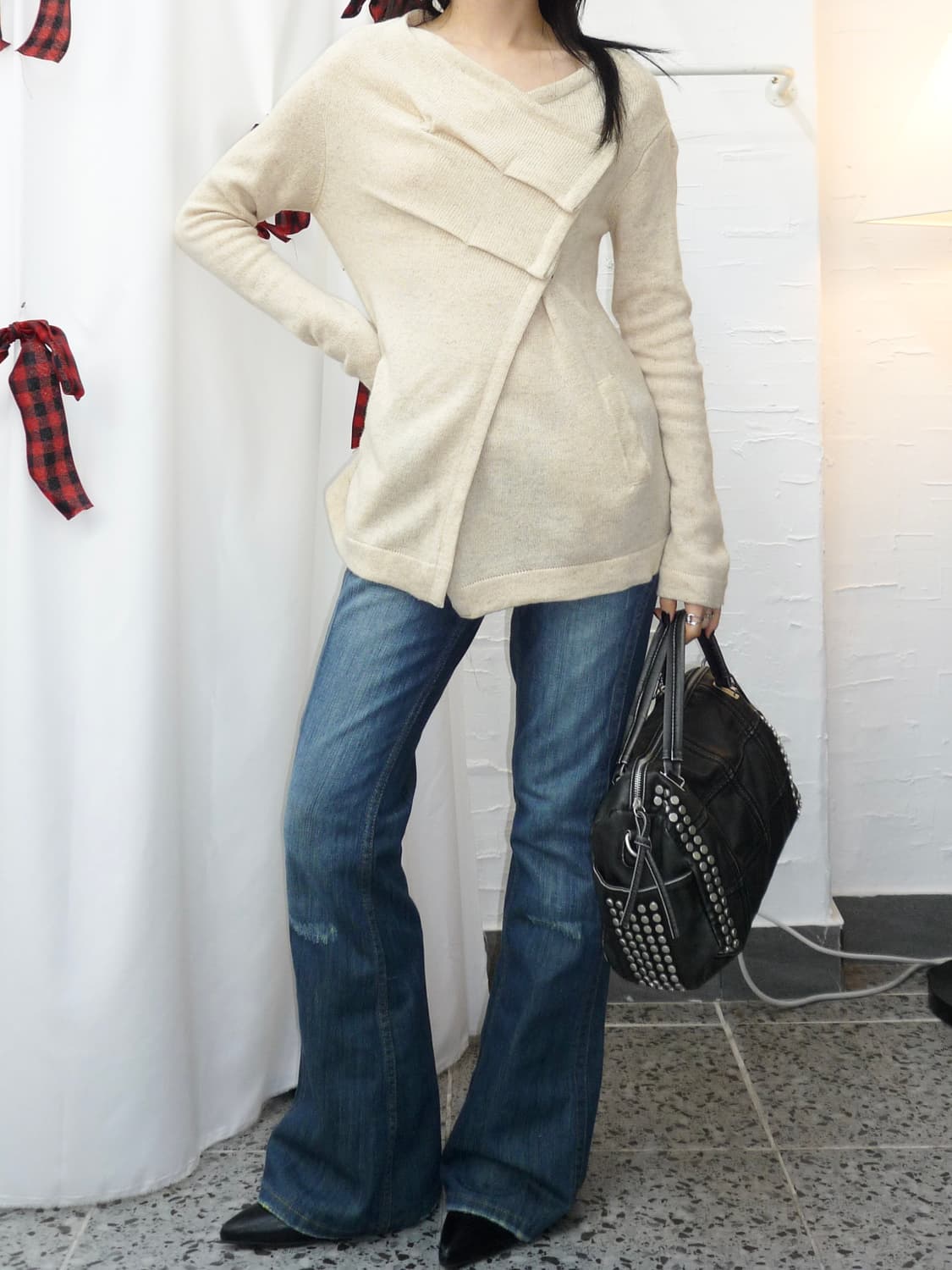 soft folded knit top 상품이미지5