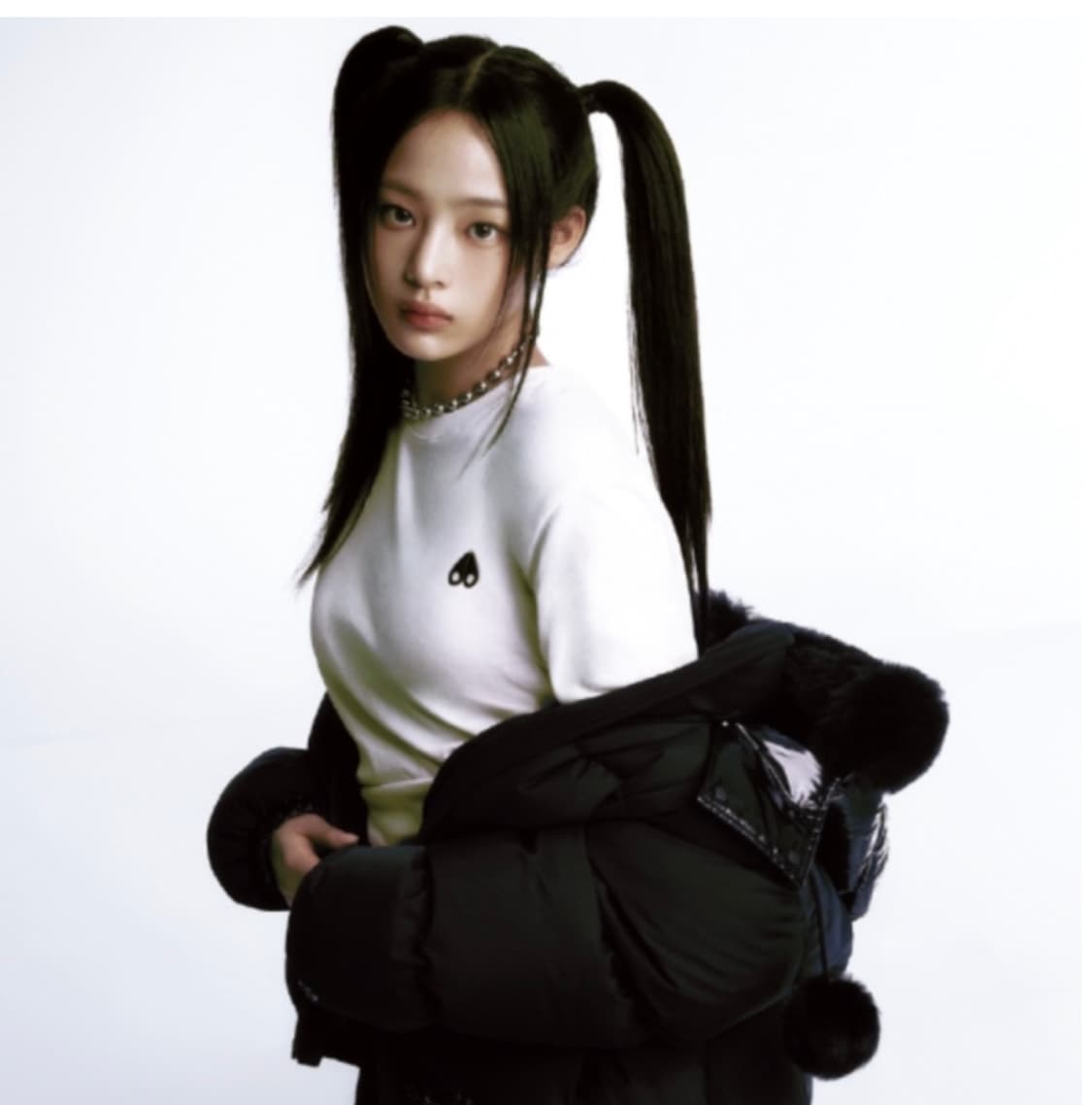 무스너클 여성 스틸링 블랙 롱패딩(S) 상품이미지2