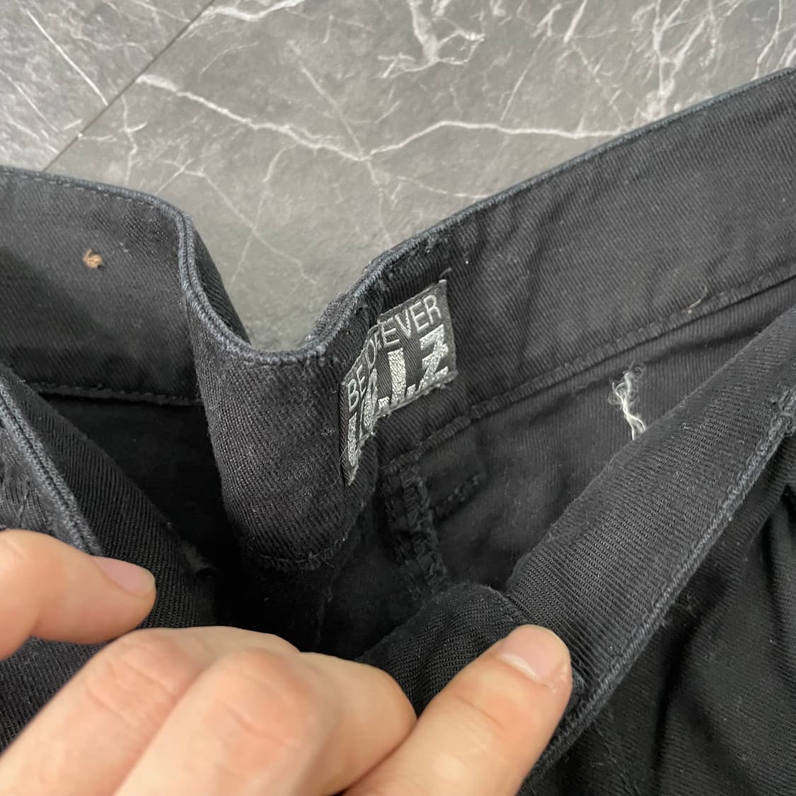 UGIZ 테크니컬 블랙 와이드 카고 팬츠 상품이미지9