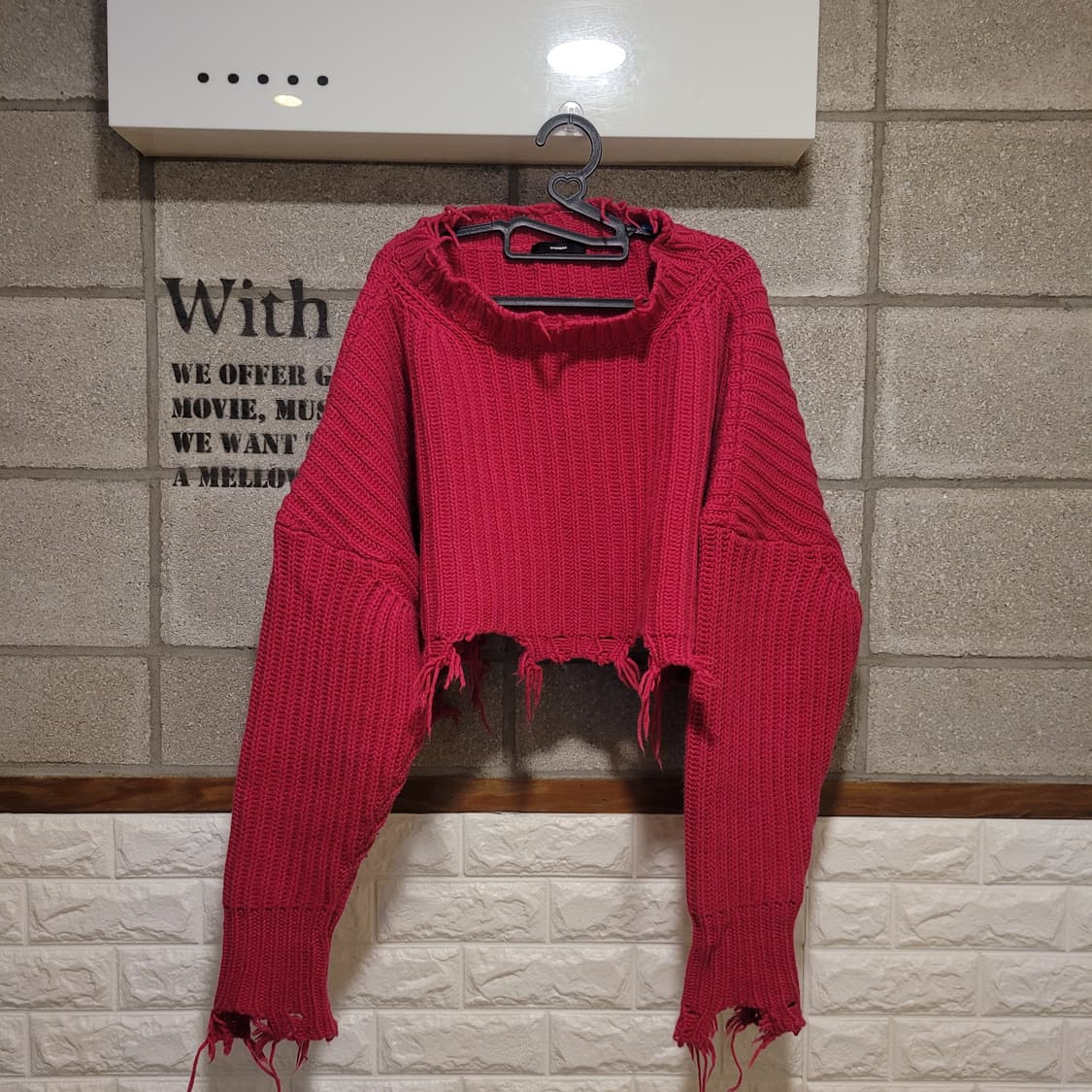 디젤 오버사이즈 크롭 니트 S 상품이미지1