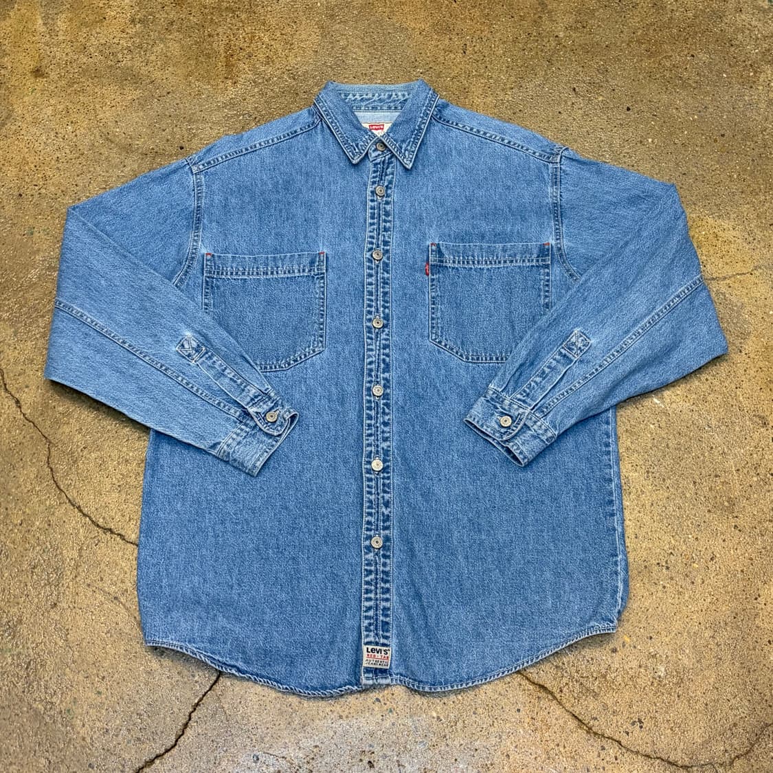 90s 미국빈티지 리바이스 데님셔츠 청셔츠 청남방 상품이미지1