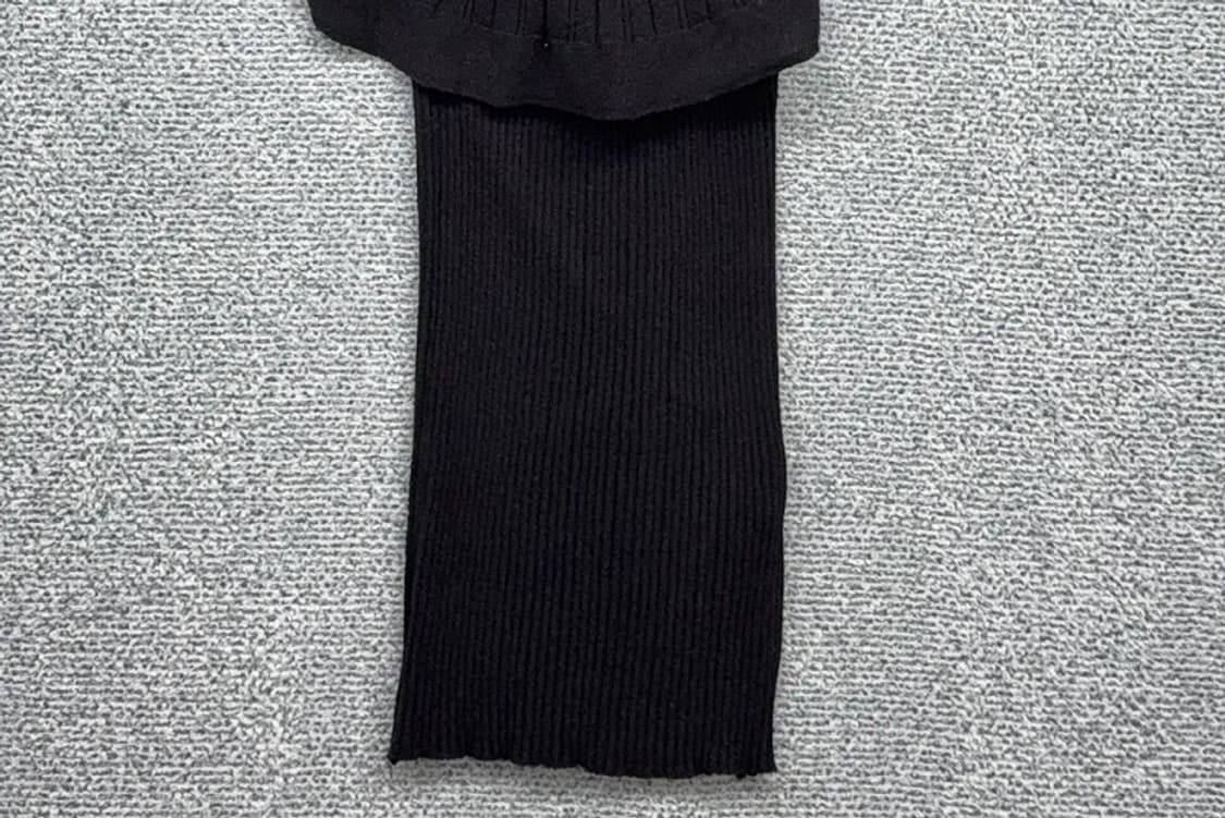 에고이스트 블랙 빈티지 반팔 니트 55 상품이미지4