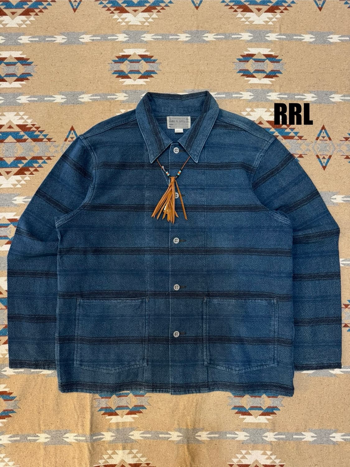 [XL] RRL 더블알엘 쿠퍼 워크 자켓 인디고 상품이미지1