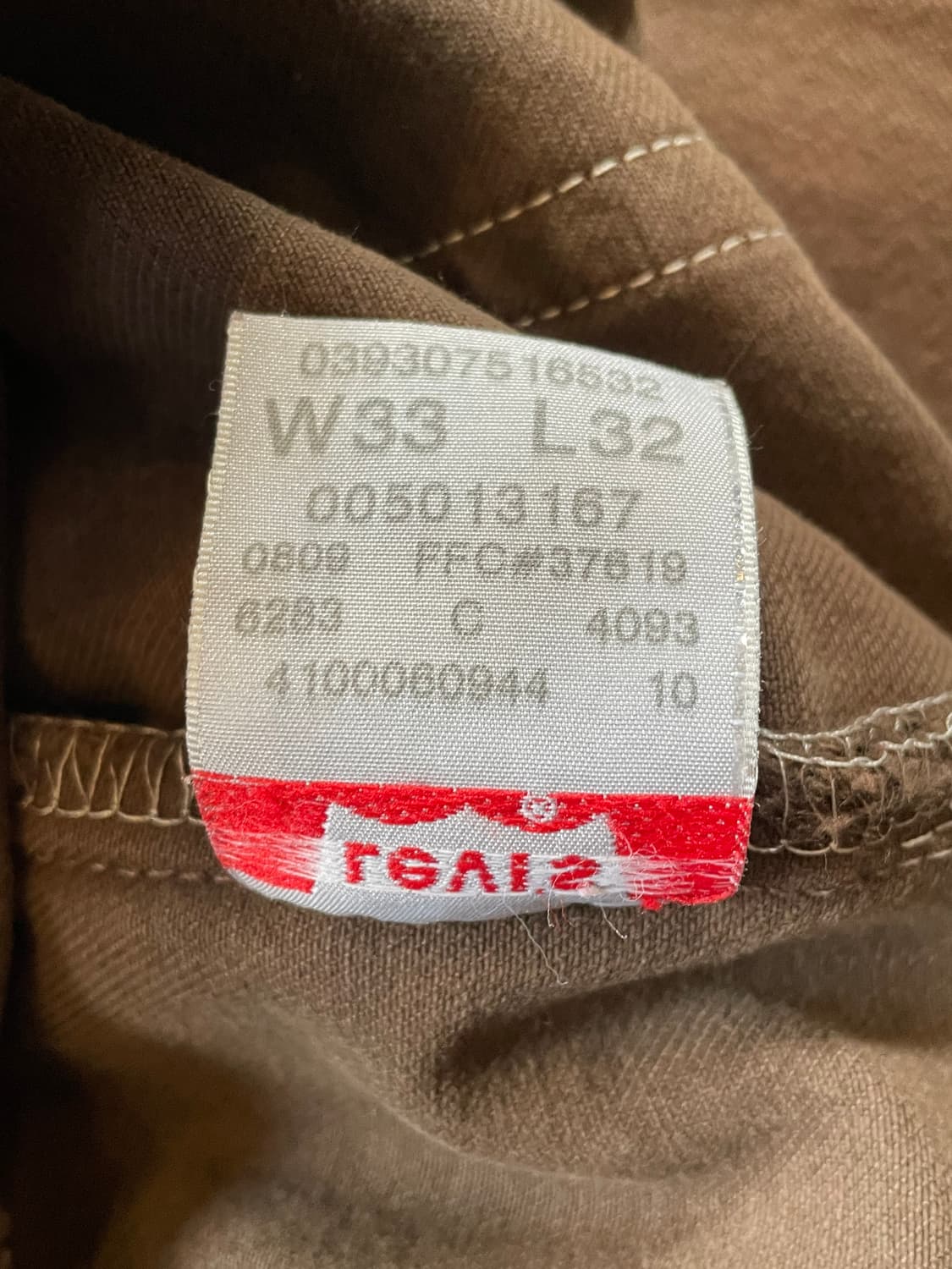 리바이스 501 브라운 데님 팬츠 상품이미지5