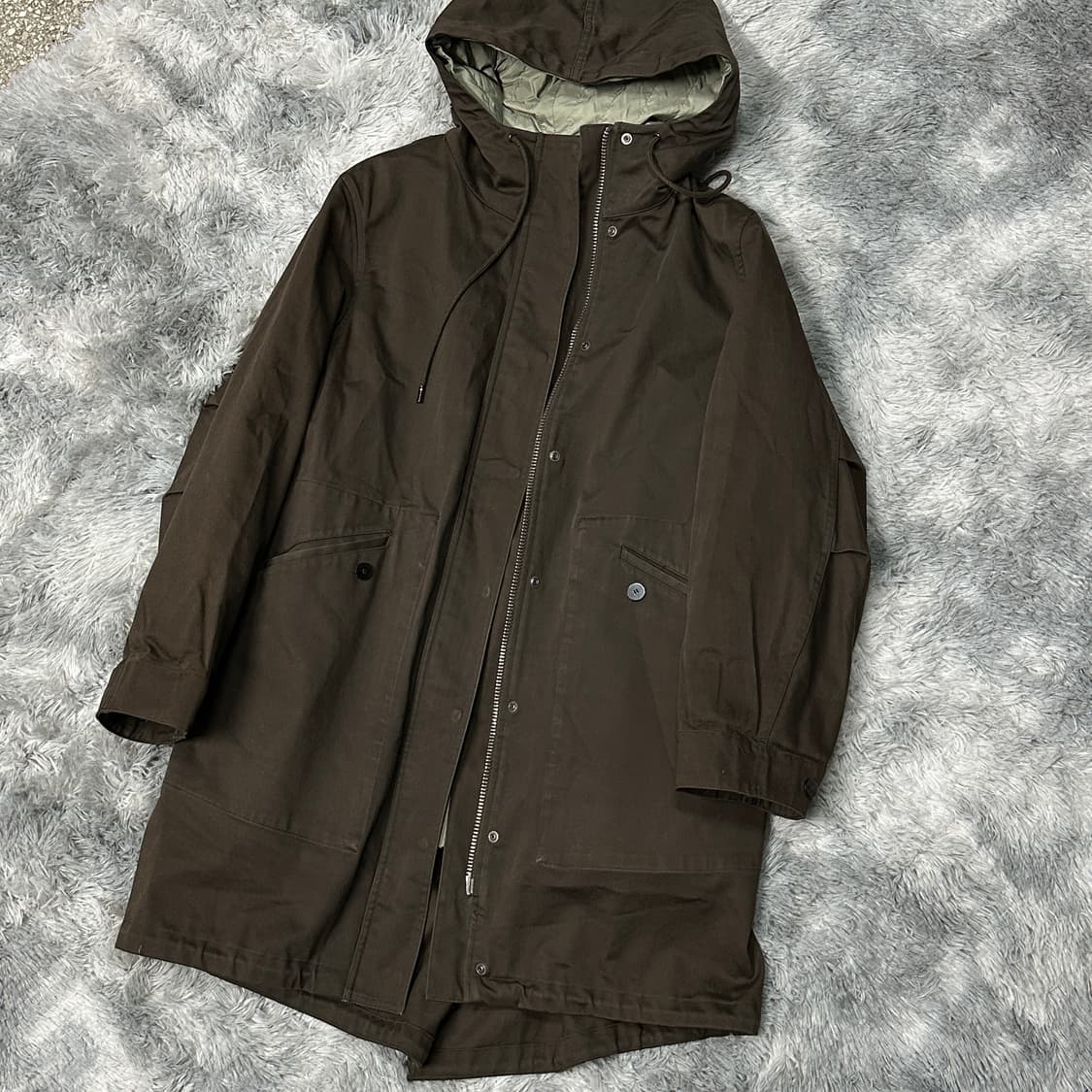 띠어리 매장판 브라운 야상점퍼 상품이미지1