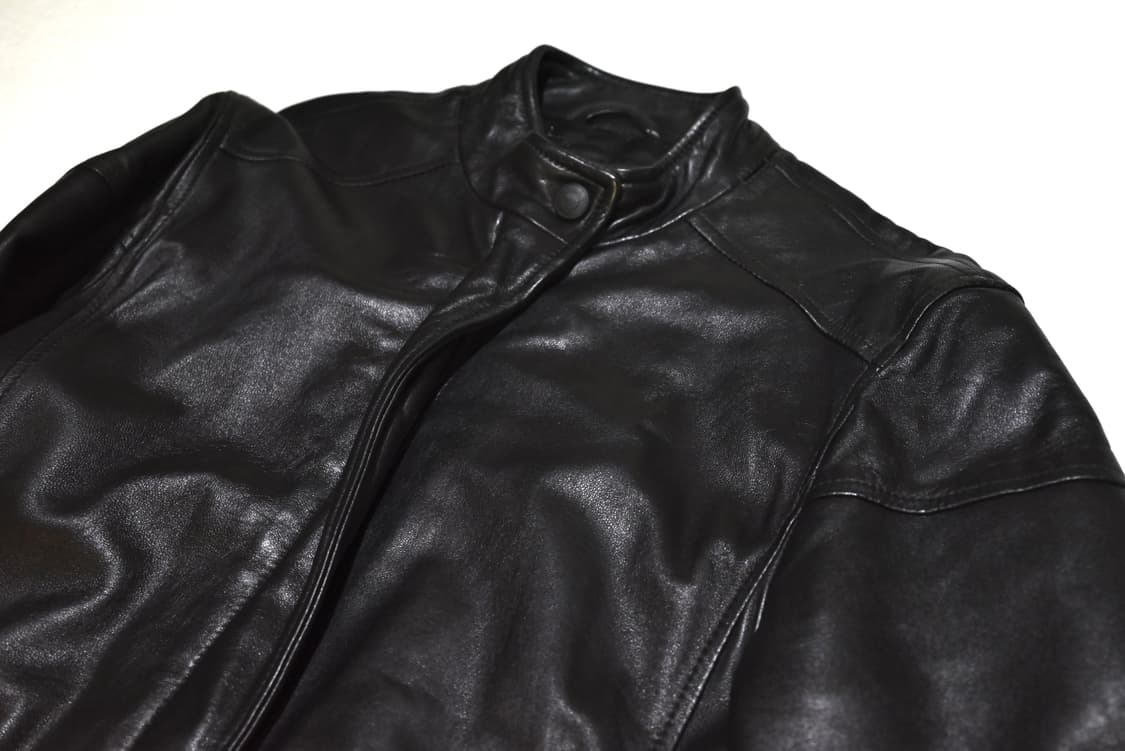 Armani jeans 90s leather padded coat 상품이미지3