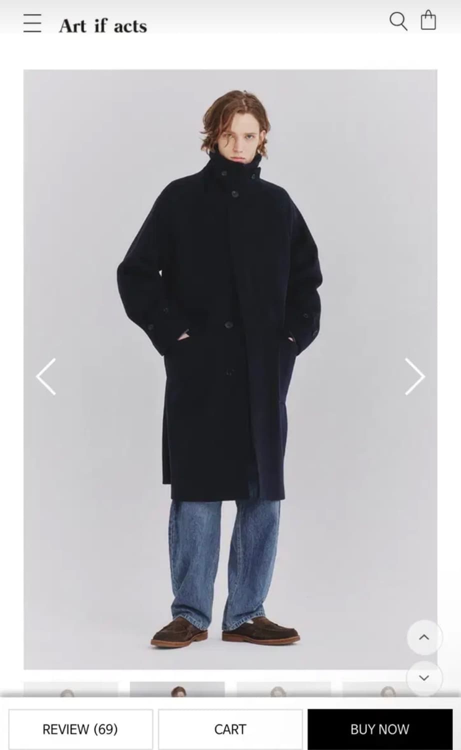 Art if acts 발마칸 코트 네이비 상품이미지2