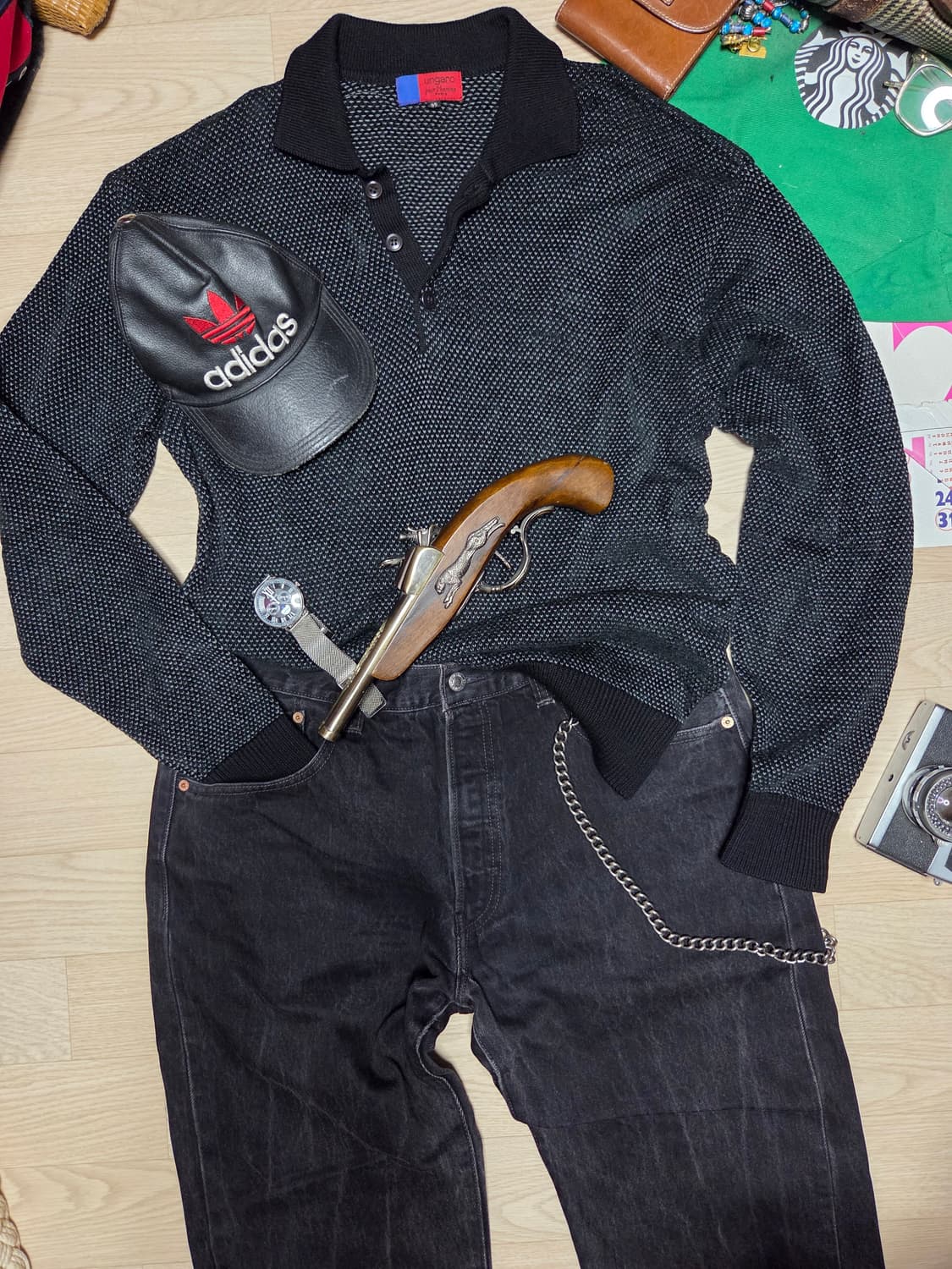 UNGARO PARIS 울 카라 니트 블랙  상품이미지2