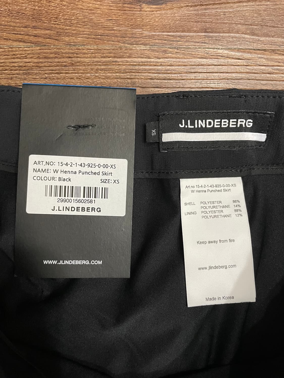 [새상품] 제이린드버그 헤나 펀치드 스커트 블랙 상품이미지8