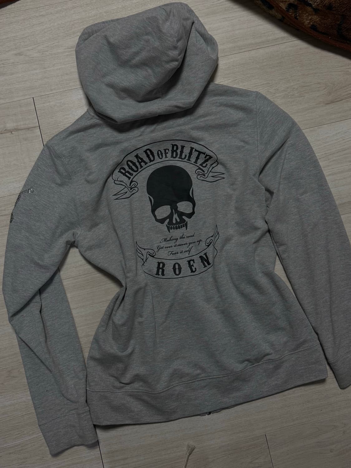 Roen 스컬 큐빅 후드집업 상품이미지1