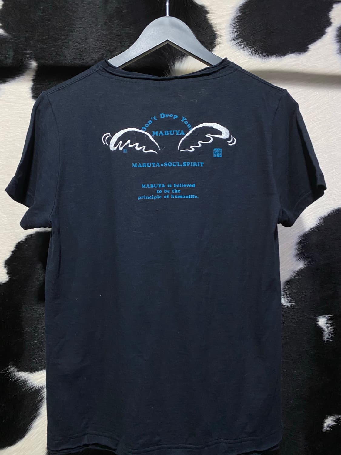 Habu box 날개 프린팅 디테일 반팔 티셔츠 상품이미지6