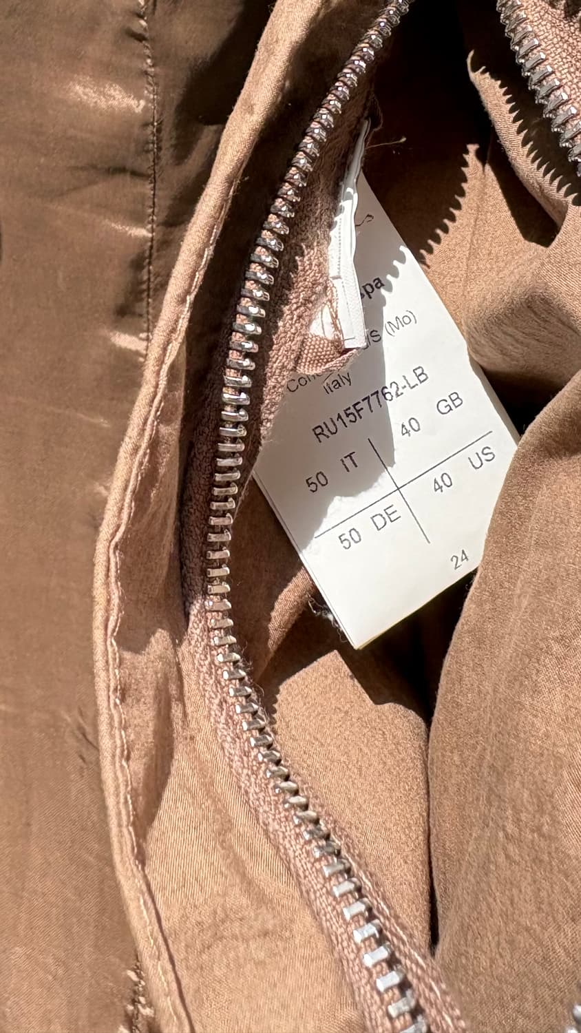 15FW 릭 오웬스 몰리노 레더 자켓 50 사이즈 상품이미지7