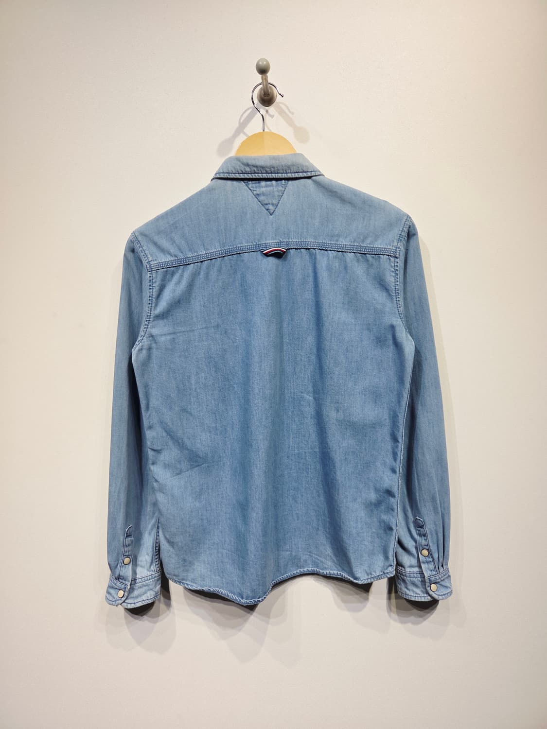 타미힐피거 데님 화이트 스냅 청남방 상품이미지5