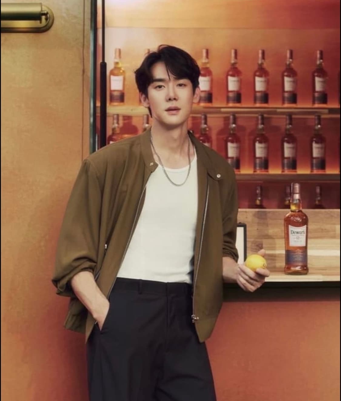 [M] 렉토 카소토 비스코스 보울링 점퍼 자켓 카키 브라운 상품이미지4