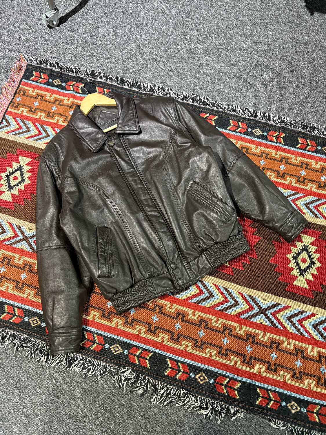 빈티지 소가죽 100% 천연 레더자켓 상품이미지10