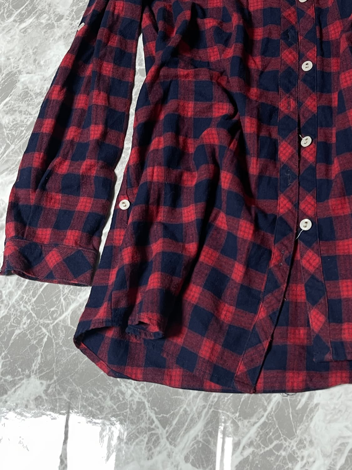 (Unknown)00's check hoody shirts 상품이미지5