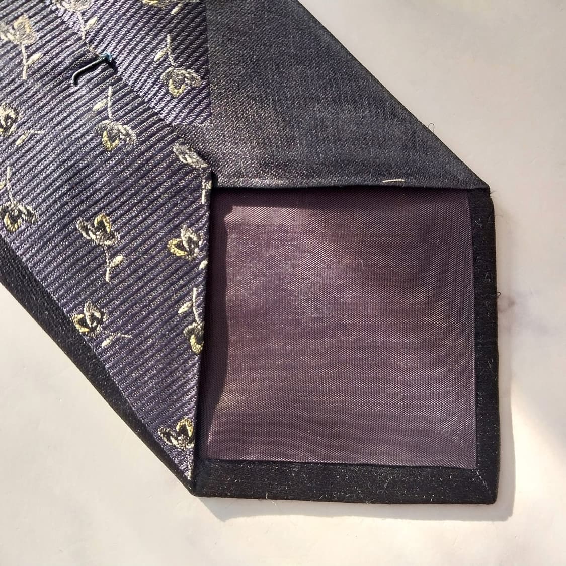 조르지오 첼리니 실크 블랙 플라워 넥타이 9.5cm A+등급 K1751
 상품이미지8