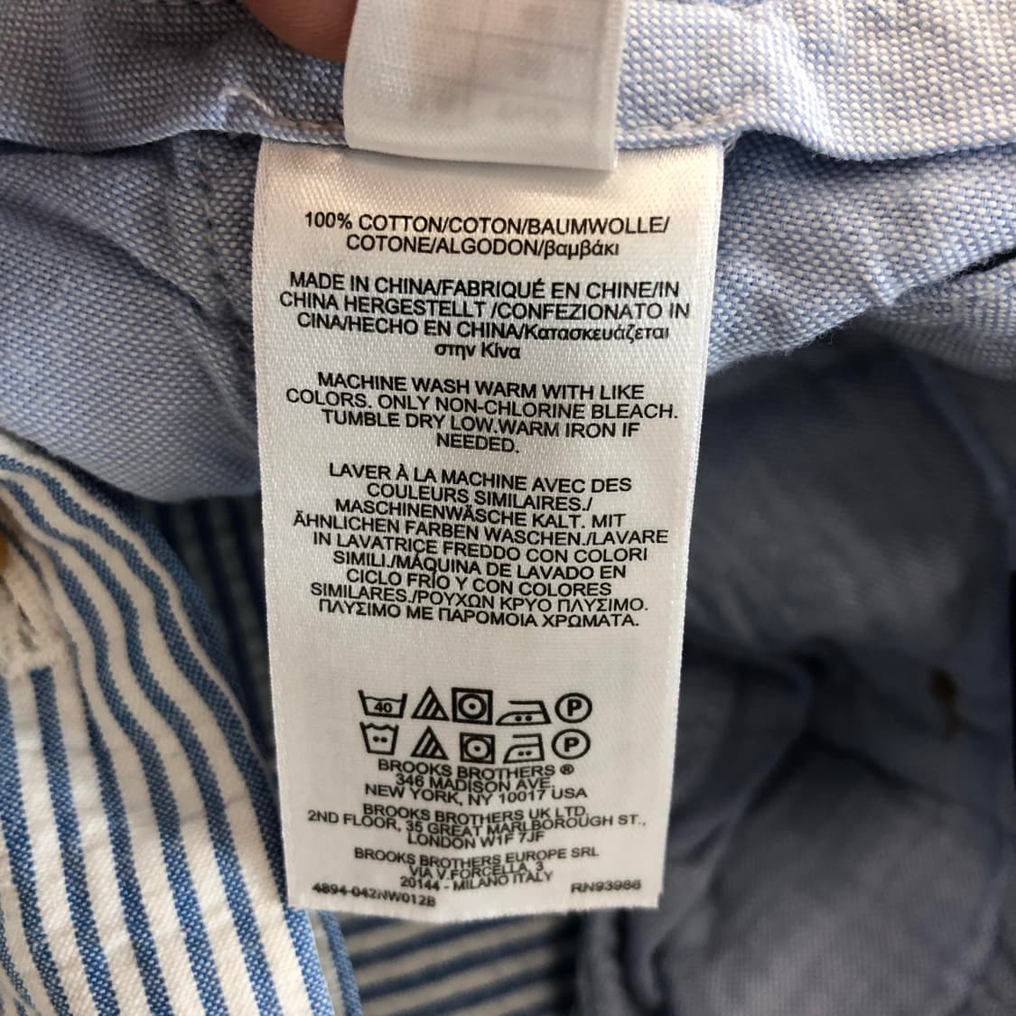 브룩스브라더스 패치워크 시어서커 버뮤다쇼츠 36 인치 상품이미지6