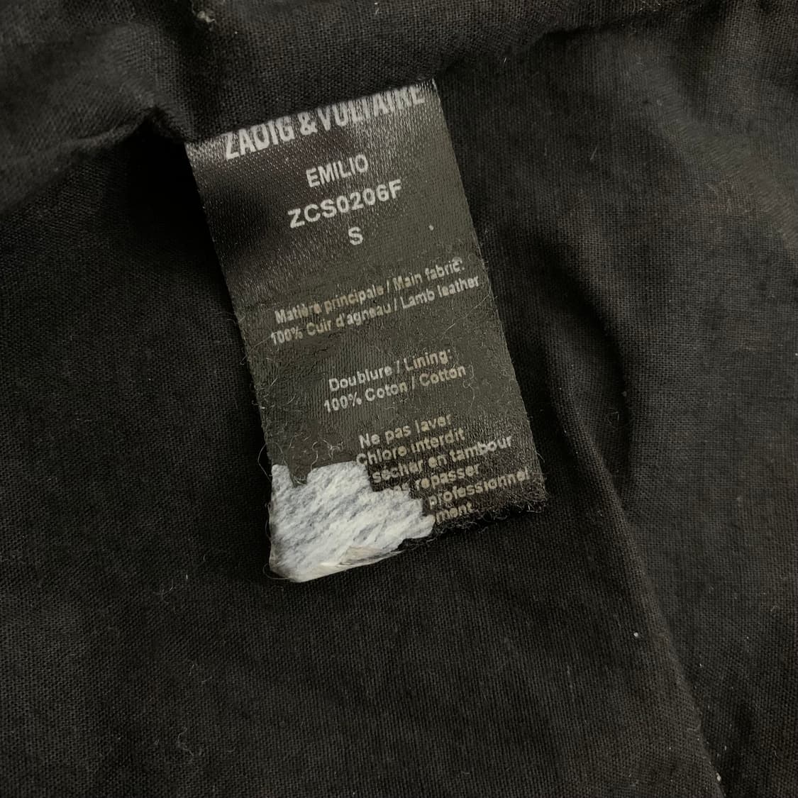 자딕 앤 볼테르 양가죽 지퍼 디테일 베스트 상품이미지9