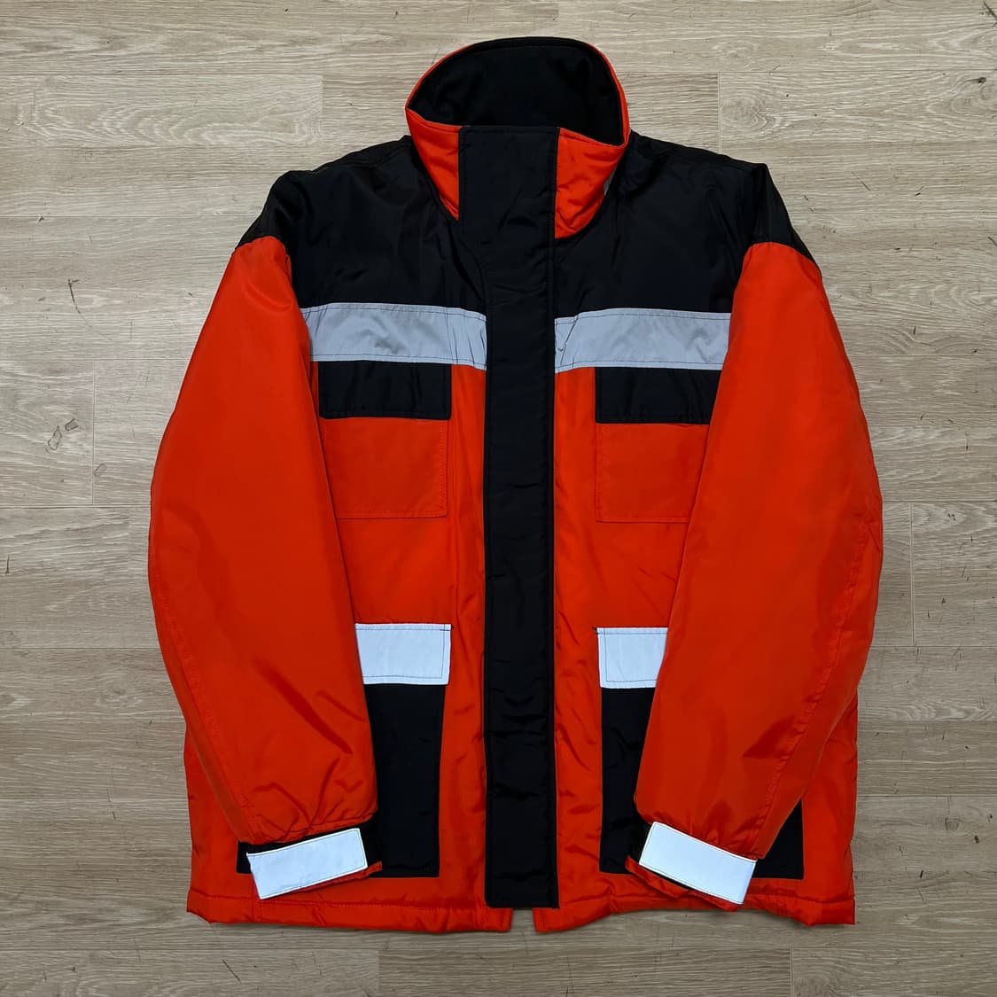 자라 보드복 스키복 배색  바람막이 스키점퍼 [오렌지] 2XL/110 상품이미지1