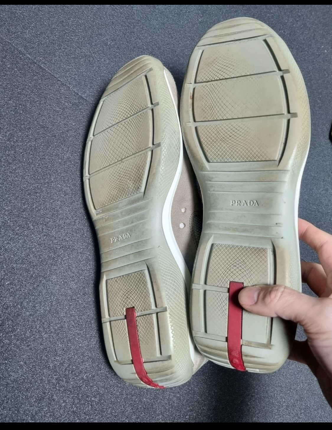 프라다 아메리칸컵 uk 10.5 브라운 베이지 상품이미지4