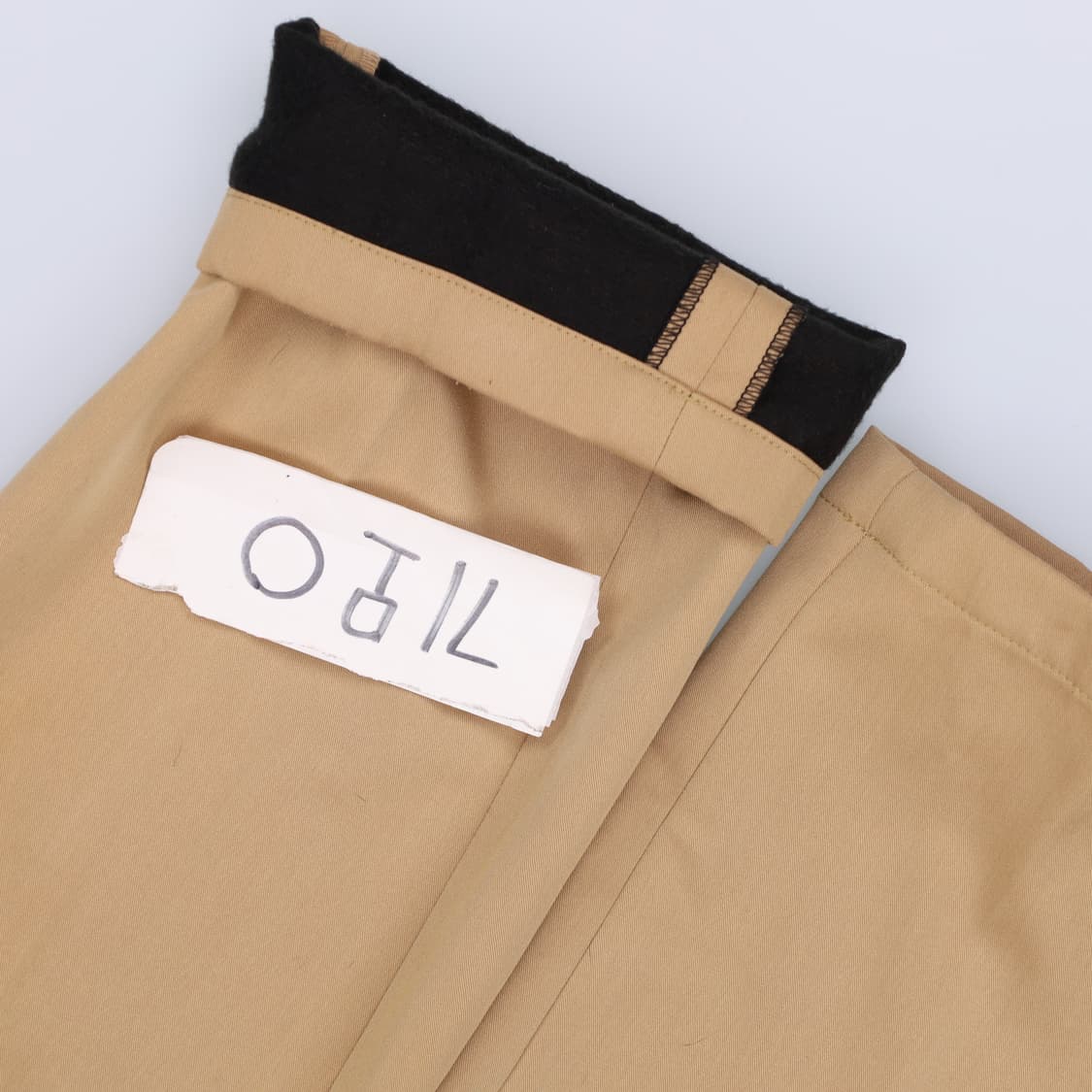 [XL] 고급 베이지 기모 슬랙스 팬츠 1223H1 상품이미지6