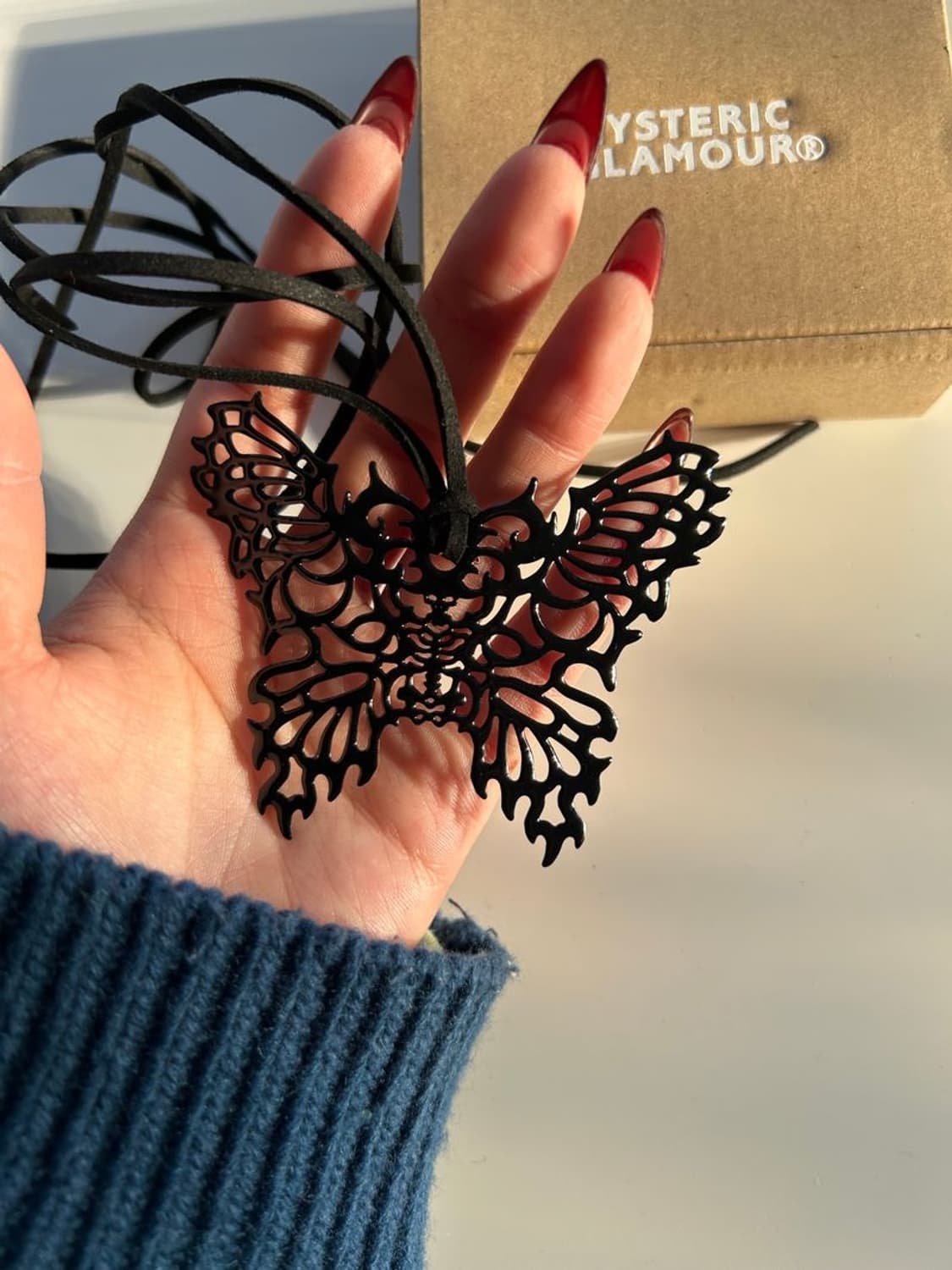 SKULL BUTTERFLY RIBBON BRACELET 리본 팔찌 상품이미지2