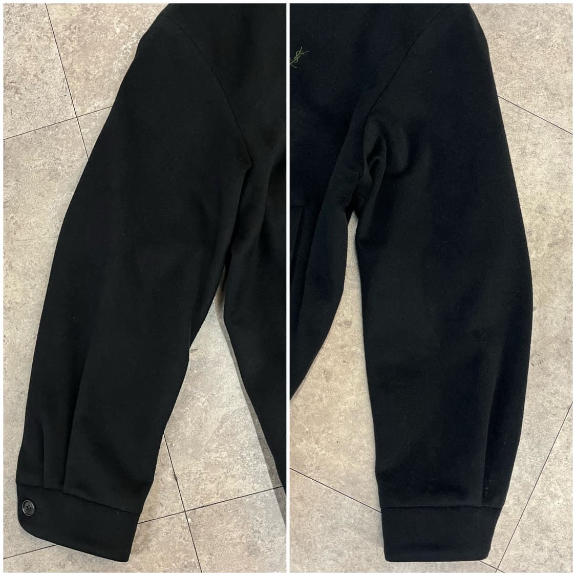 입생로랑 울 블루종 자켓 블랙 100 #csz2453 상품이미지6