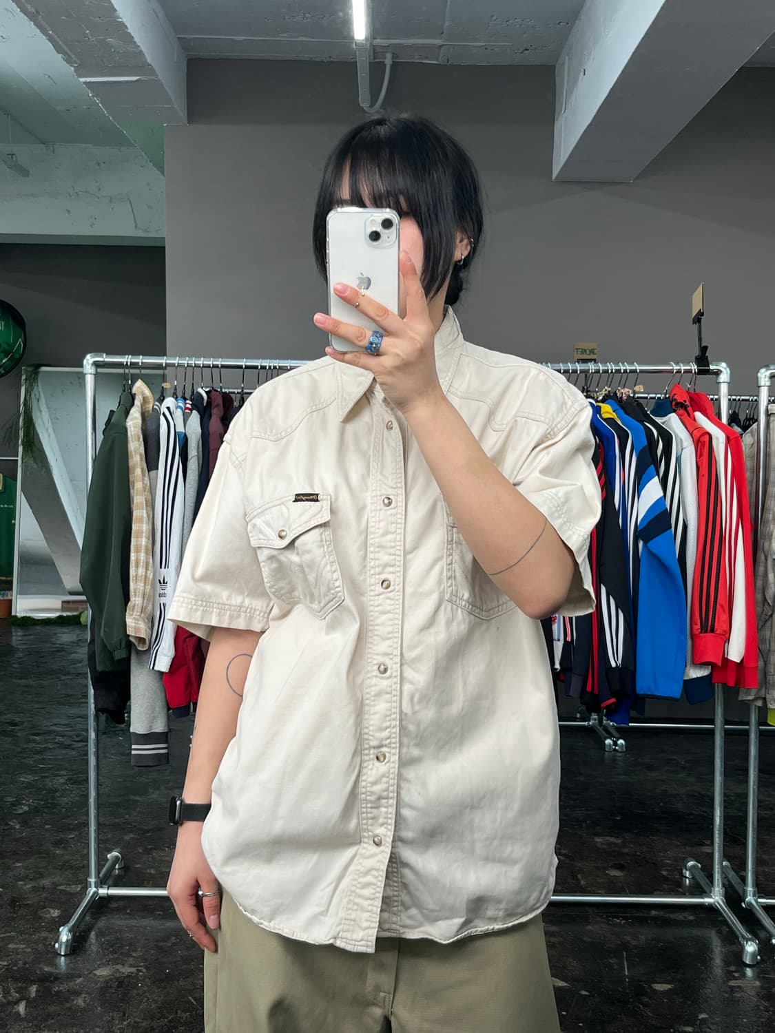 랭글러 웨스턴 코튼 셔츠  상품이미지2