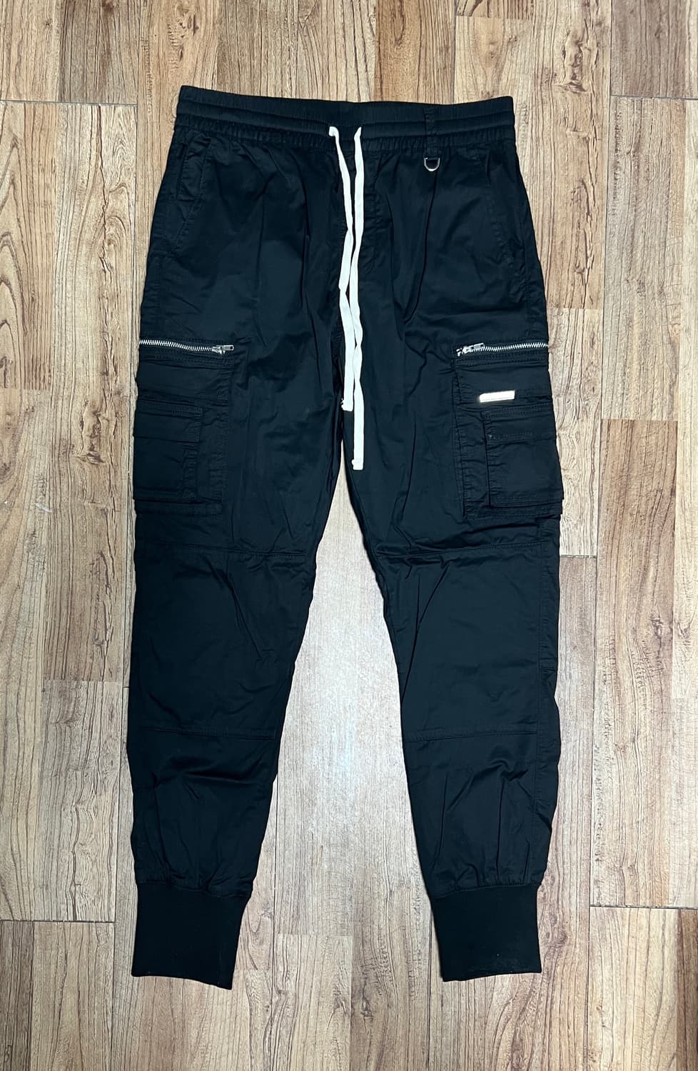 하이퍼데님 블랙 라이트 웨이트 카고 조거 상품이미지1