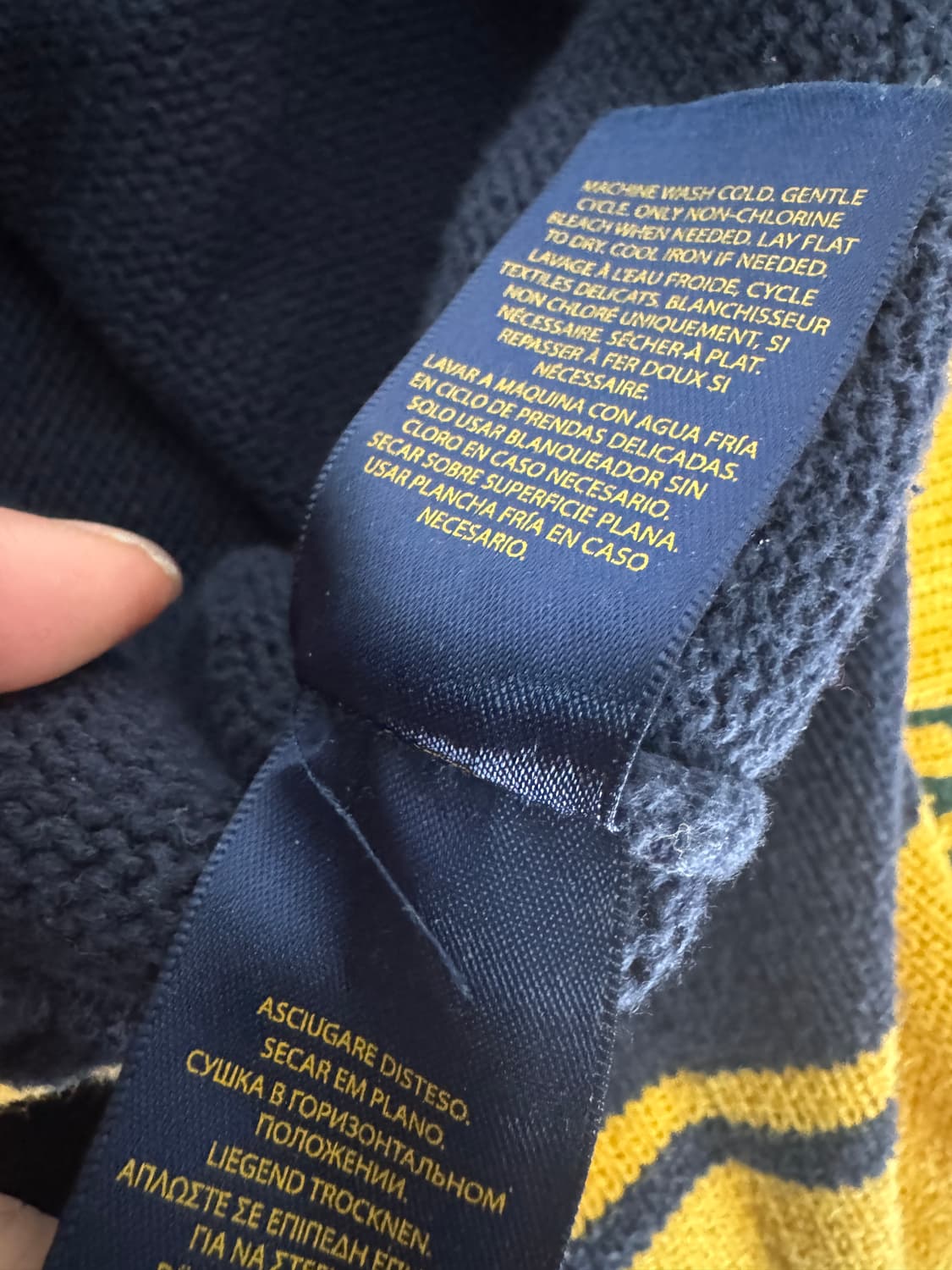 여성 폴로랄프로렌 빅 포니 숄카라 코튼 니트 S 키즈 상품이미지4