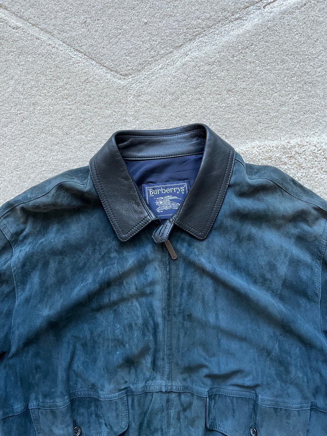 버버리 스웨이드 레더 카라 자켓 (105) 상품이미지3