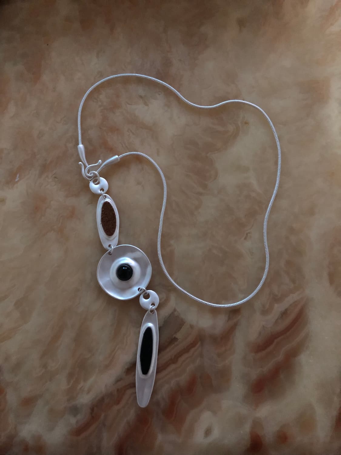 silver mixed pendant necklace 상품이미지1