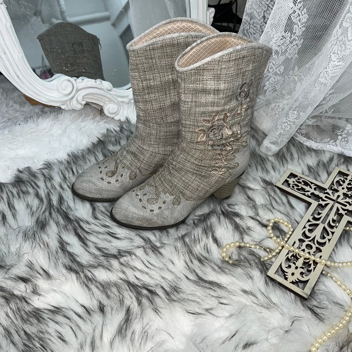 빈티지 웨스턴 숏부츠 상품이미지2