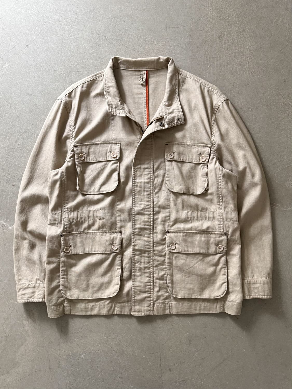 Person's Flip Wear Linen Utility Jacket 상품이미지2