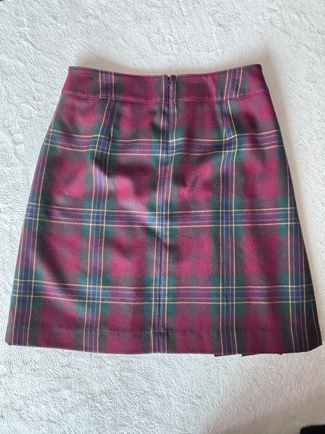 헤지스 울100 체크스커트 상품이미지3